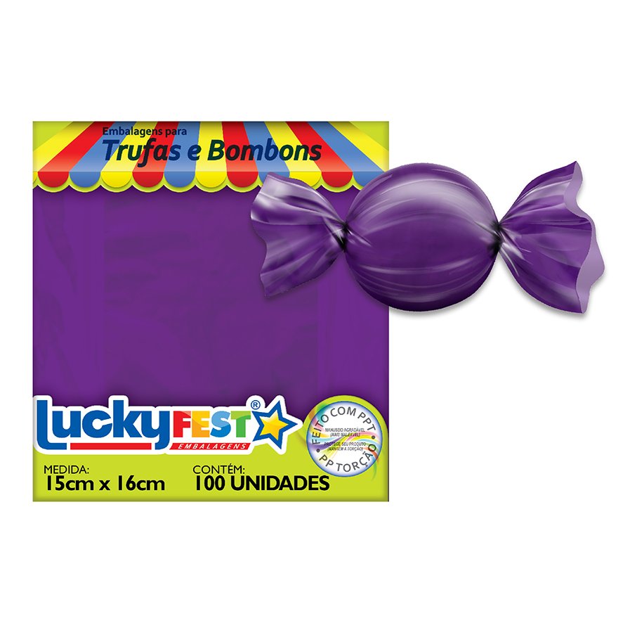 Embalagem Para Trufa Lucky Fest - Amendoim - Marrom
