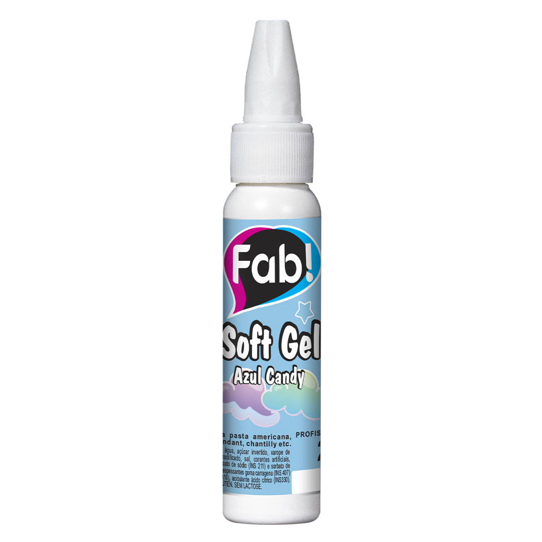 Corante Profissional Soft Gel Candy Color Fab 25g Azul