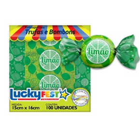 Embalagem Para Trufa Lucky Fest - Amendoim - Marrom