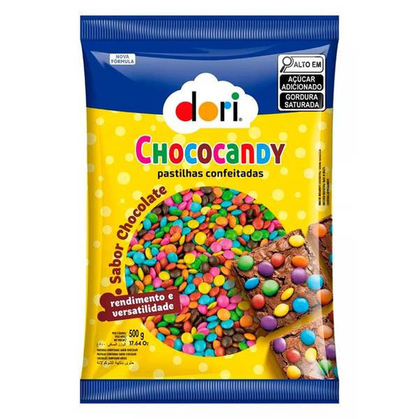 Chococandy Colorido Mini Pastilha Dori 500g